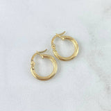 Candongas Lore 1.1gr / 1.5cm / Oro Amarillo 18K *