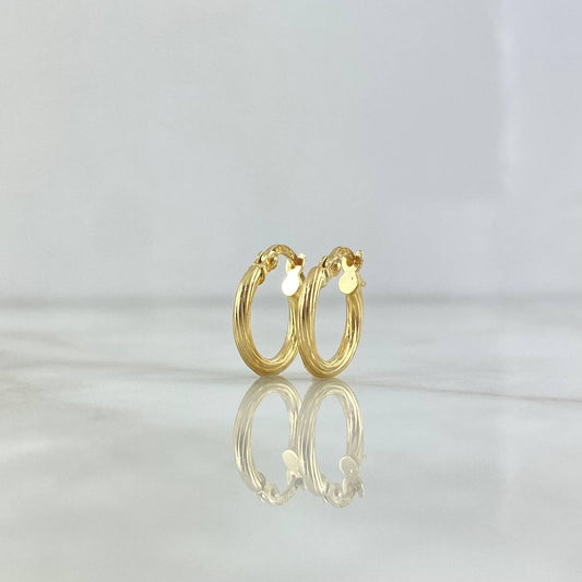 Candongas Lore 1.05gr / 1.5cm / Oro Amarillo 18K ©