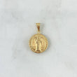 Dije San Benito 1gr / 2.3cm / Troquelado - Cargador Bordeado Oro Amarillo