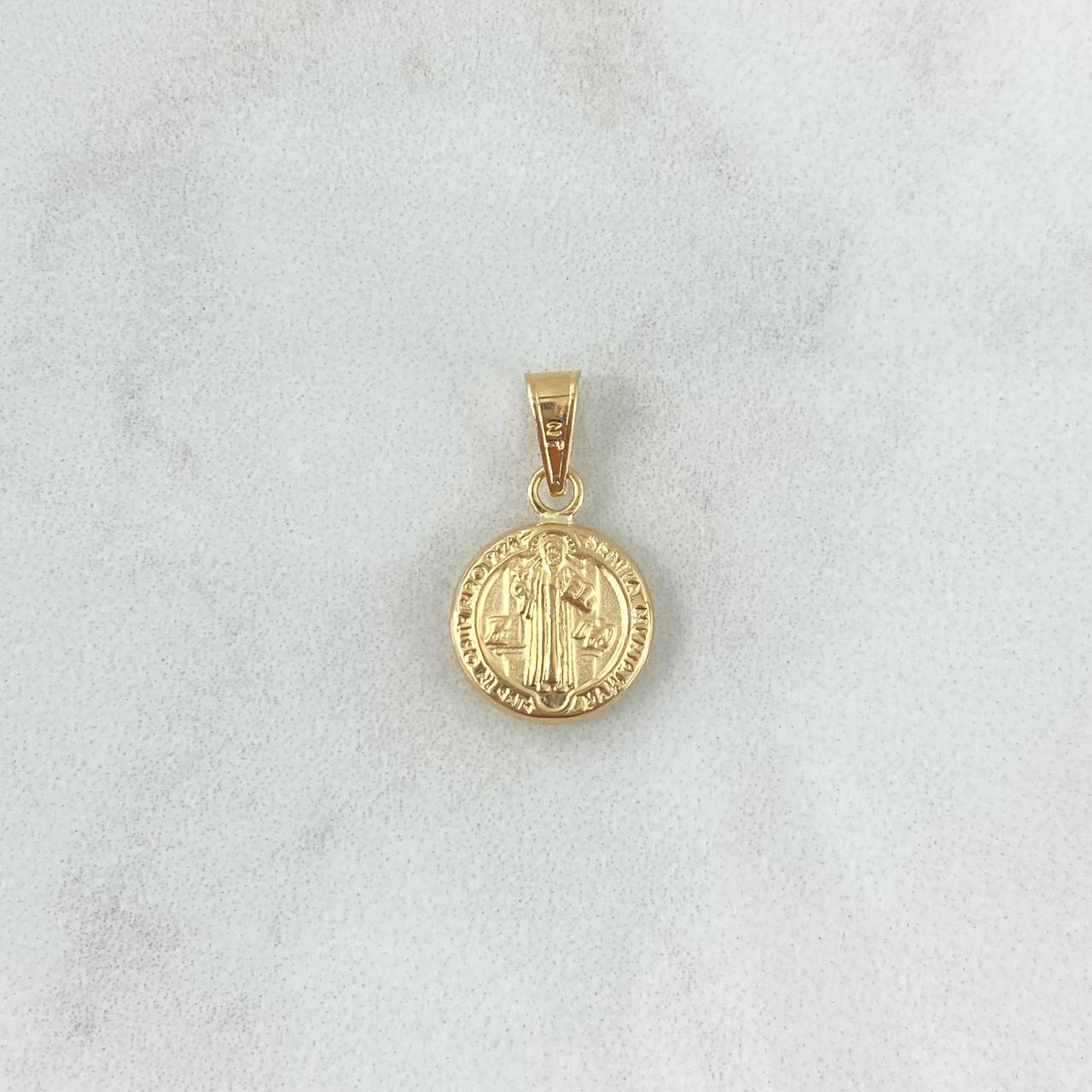 Dije San Benito 0.6gr / 1.7cm / Troqueado Oro Amarillo 18K ©