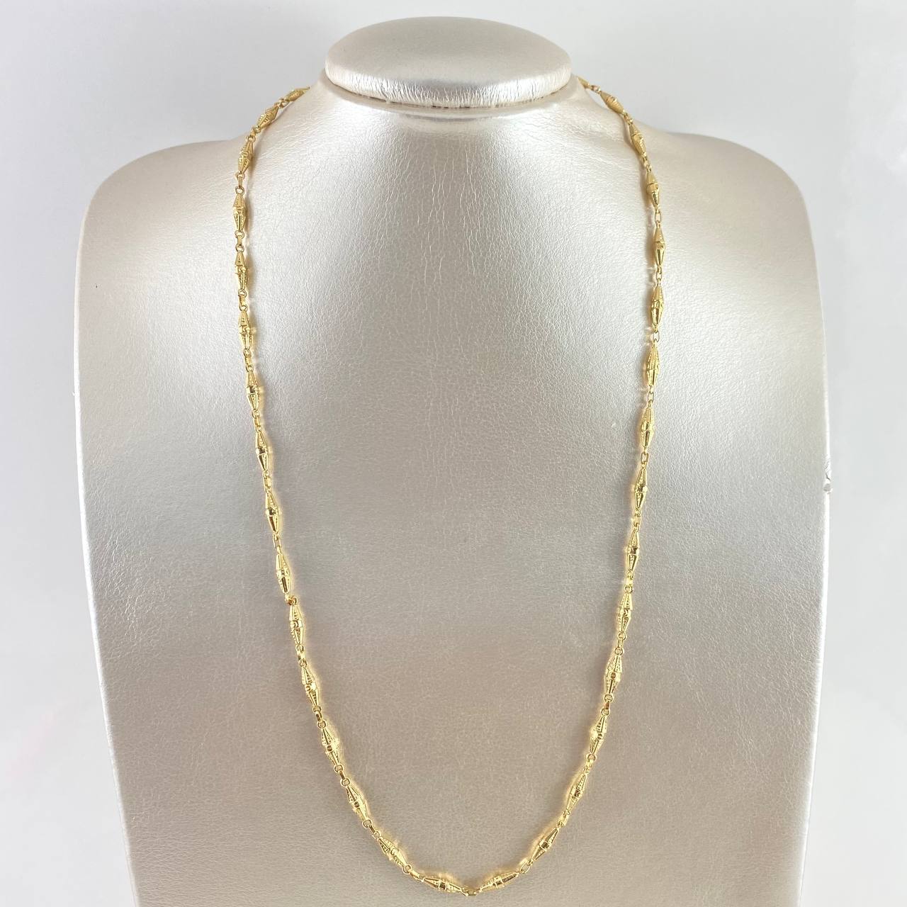 Cadena Rustica Dubai 10gr / 60cm / 3.5mm Oro Amarillo