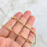 Cadena Rustica Dubai 10gr / 60cm / 3.5mm Oro Amarillo