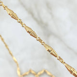 Cadena Rustica Dubai 10gr / 60cm / 3.5mm Oro Amarillo