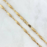 Cadena Rustica Dubai 10gr / 60cm / 3.5mm Oro Amarillo
