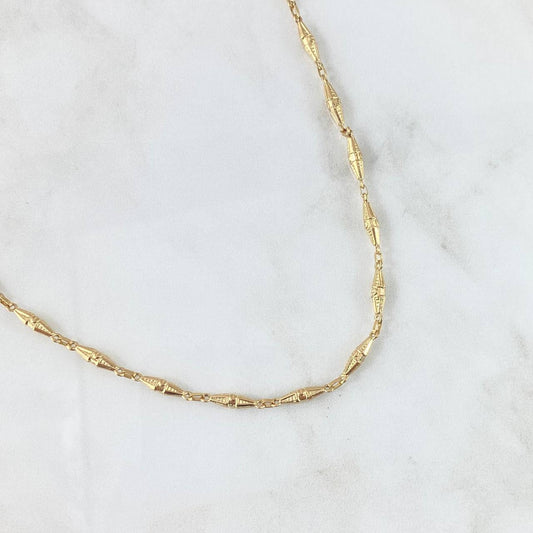 Cadena Rustica Dubai 8.45g / 60cm / 3.1mm Oro Amarillo 18K
