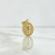 Dije Virgen María Auxiliadora 0.75gr / 2.1cm / Cargador Bordeado Oro Amarillo