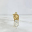 Dije Herradura Caballo 0.5gr / 1.7cm / Cargador Bordeado Oro Amarillo