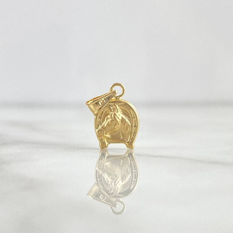 Dije Herradura Caballo 0.5gr / 1.7cm / Troqueleado Oro Amarillo 18K ©