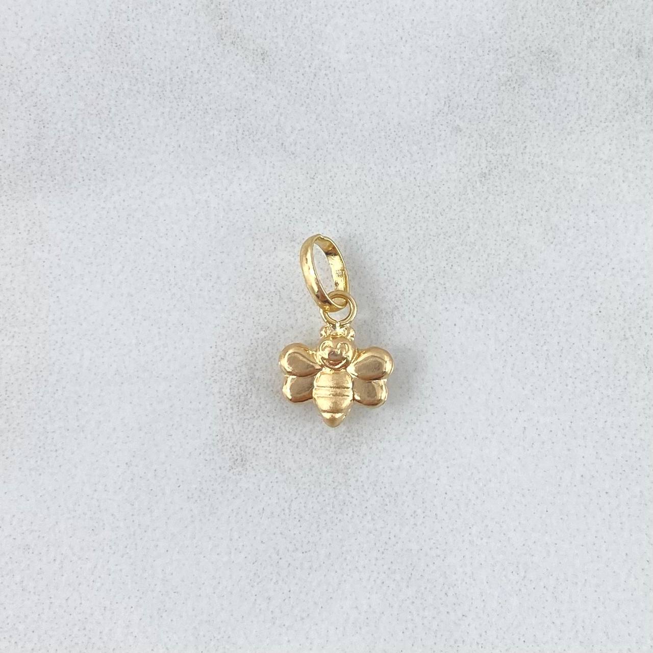 Dije Abeja 0.3gr / 1.4cm / Troquelada Oro Amarillo