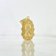 Dije Virgen de Guadalupe Silueta 1.65gr / 3.7cm / Troquelada - Cargador Liso Oro Amarillo