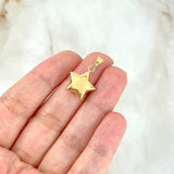 Dije Estrella 0.6gr / 2cm / Troquelada Oro Amarillo 18K ©