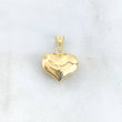 Dije Corazón 1.05gr / 2cm / Troquelado - Cargador Bordeado Oro Amarillo