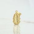 Dije Virgen de Guadalupe Silueta 0.65gr / 2.1cm / Troquelada - Cargador Bordeado Oro Amarillo