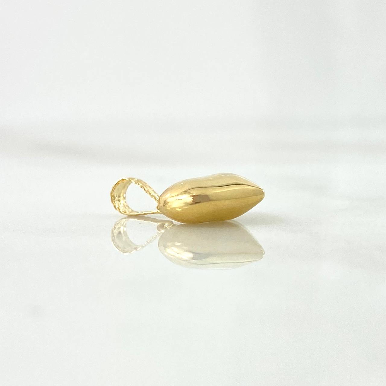 Dije Corazon 0.6gr / 1.6cm / Troquelado-Cargador Bordeado Oro Amarillo 18K *