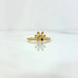 Anillo Huella 2.35gr / T5 3/4 / Circones Blancos - Azul Oro Amarillo ©