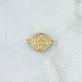 Herraje San Benito 1.1gr / 2.2cm / Troquelado Oro Amarillo ©