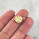 Herraje Medalla De San Benito 0.45gr / 1.5cm / Oro 18K ©