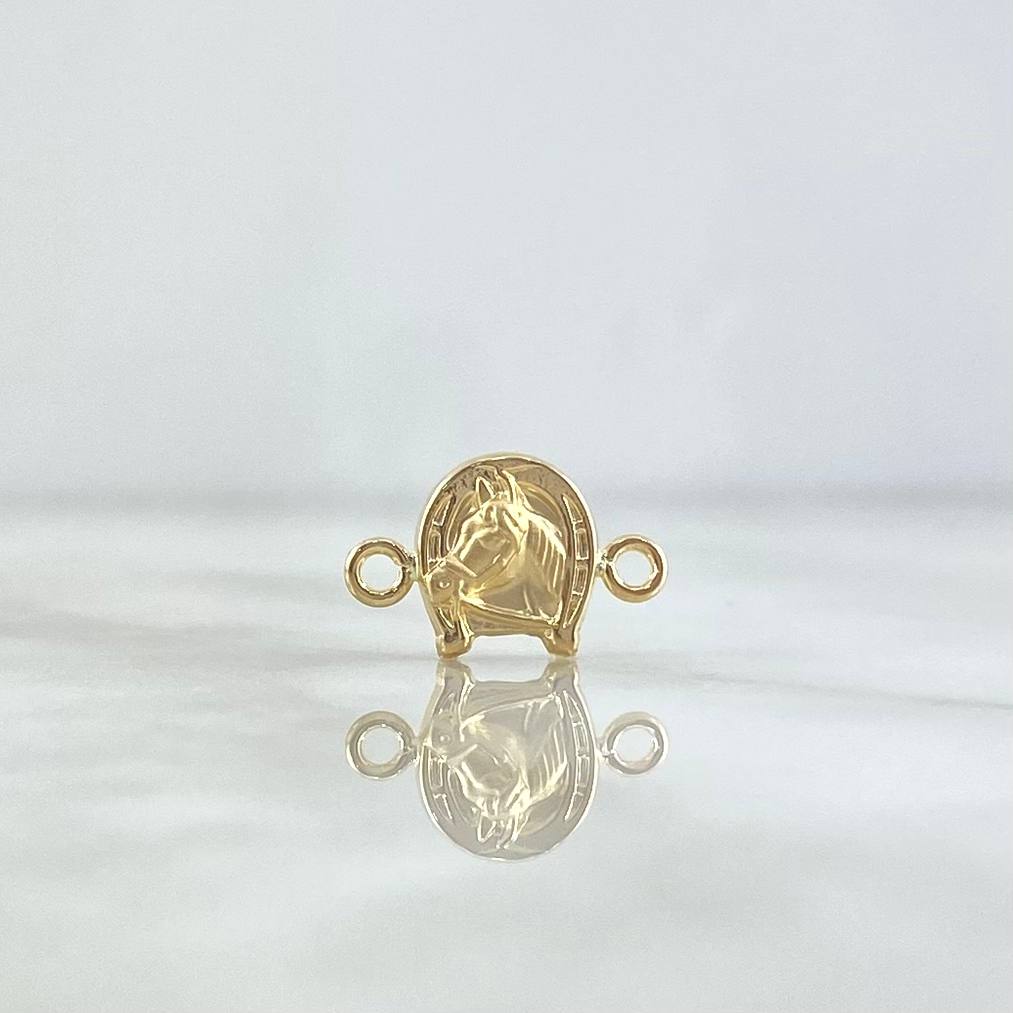 Herraje Caballo Herradura 0.5gr / 1.5cm / Troquelado Oro Amarillo 18K