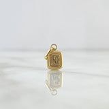 Dije Marco Letra E 0.3gr / 1.6cm / Oro Amarillo
