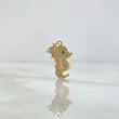 Dije Caballo de Mar 1.45gr / 2.3cm / Circones Blancos Verde Oro Amarillo 18K (Oferta) ©