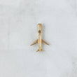 Dije Avión 1.4gr / 2.2cm / Texturizado Oro Amarillo ©
