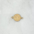 Herraje San Benito 0.75gr / 1.7cm / Medalla Plana Oro Amarillo ©