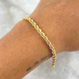 Pulso Lazo 4.1gr / 19cm / 4mm Oro Amarillo +3