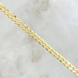 Tobillera Cubana 3.3gr / 25cm / 4mm Oro Amarillo +0