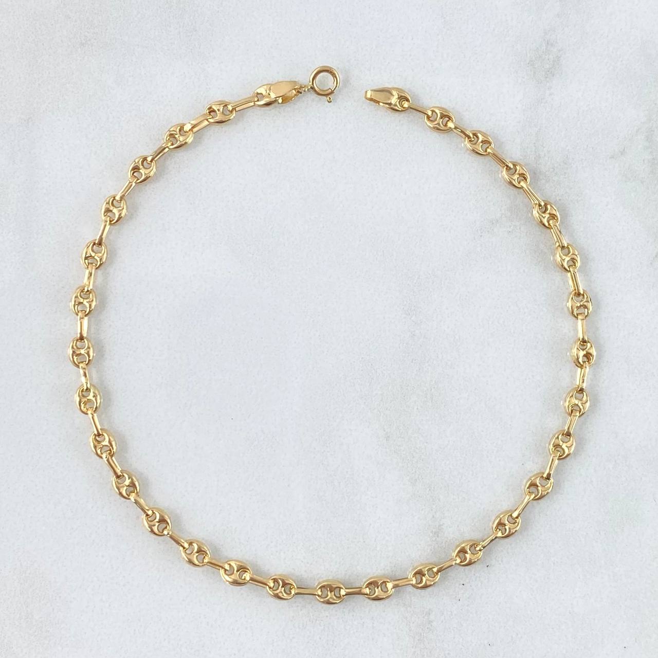 Pulso GC 2.1gr / 19.5cm / 3mm Liso Oro Amarillo