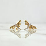 Topos Libeula 2.25gr / 1cm / Circones Blancos Oro Amarillo ©