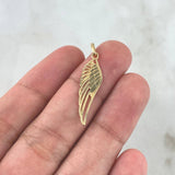 Dije Ala 0.95gr / 3.2cm / Lisa Oro Amarillo ©