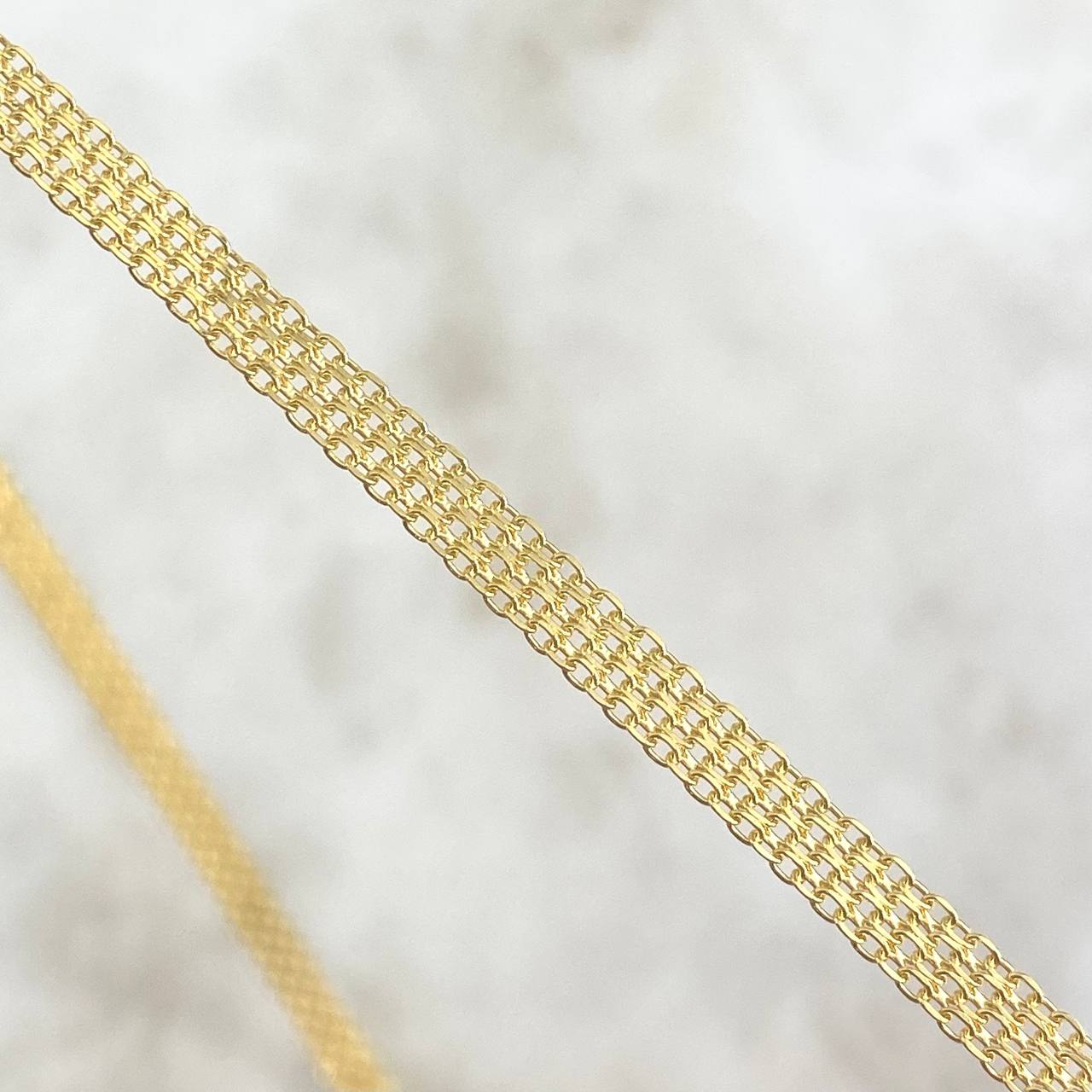 Cadena China 9.7gr / 60cm / 3.7mm Oro Amarillo +0 18K ©