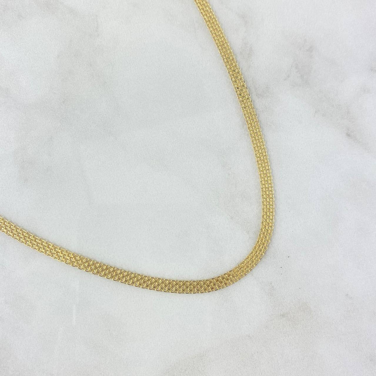 Cadena China 9.7gr / 60cm / 3.7mm Oro Amarillo +0 18K ©