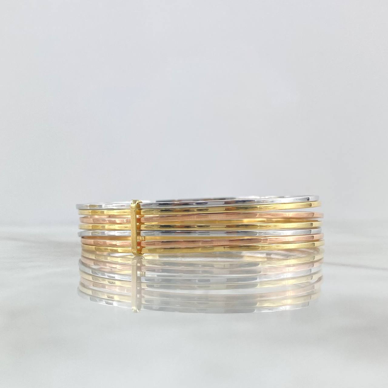 Pulso Aro Semanario 11.2gr / 21cm / 10mm Liso Tres Oros +4