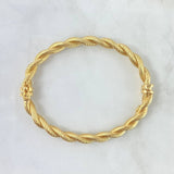 Pulso Aro Trenzado 8.35gr / 20cm / 6mm Oro Amarillo +4