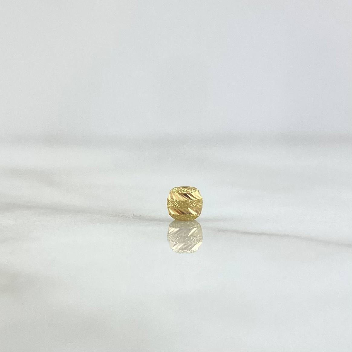 Herraje Bola Satinada 0.15gr / 4mm Oro Amarillo *
