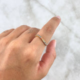 Anillo Circulos Ondulados 1.75gr / T5 3/4 / Circones Multicolores Oro Amarillo