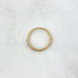 Anillo Media Churumbela 1.5gr / T5 3/4 / Circones Multicolores Oro Amarillo