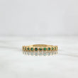 Anillo Media Churumbela Flor 1.7gr / T6 3/4 / Circones Verdes Oro Amarillo