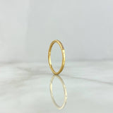Anillo Medio Carril 1.4gr / T7 3/4 / Circones Blancos Oro Amarillo