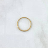Anillo Medio Carril 1.4gr / T7 3/4 / Circones Blancos Oro Amarillo