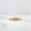 Anillo Morse 1.45gr / T6 1/4 / Circones Blancos Oro Amarillo