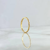 Anillo Morse 1.45gr / T6 1/4 / Circones Blancos Oro Amarillo