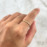 Anillo Morse 1.45gr / T6 1/4 / Circones Blancos Oro Amarillo