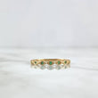 Anillo Ojos Infinitos 1.5gr / T6 1/2 / Circones Verdes Oro Amarillo