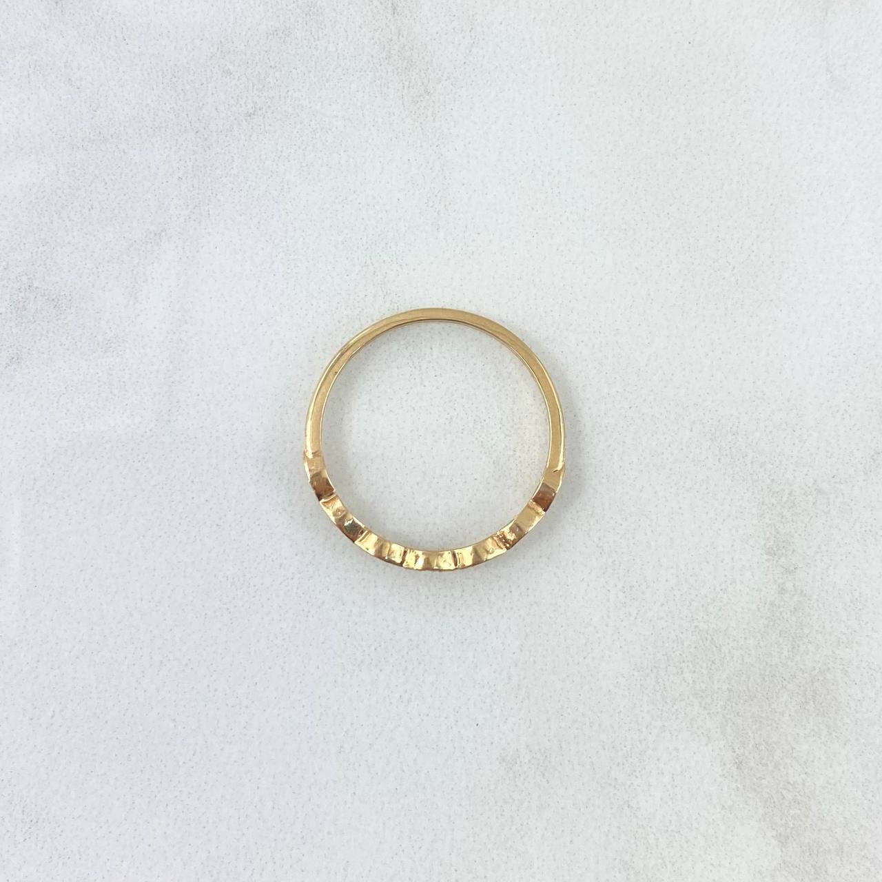 Anillo Ojos Infinitos 1.5gr / T6 1/2 / Circones Verdes Oro Amarillo