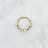Anillo Ojos Infinitos 1.5gr / T6 1/2 / Circones Verdes Oro Amarillo