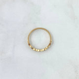 Anillo Ojos Infinitos 1.45gr / T7 1/2 / Circones Multicolores Oro Amarillo