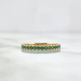 Anillo Media Churumbela 1.6gr / T6 / Circones Verdes Oro Amarillo
