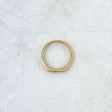Anillo Media Churumbela Exagonal 1.4gr / T6 / Circones Blancos Oro Amarillo